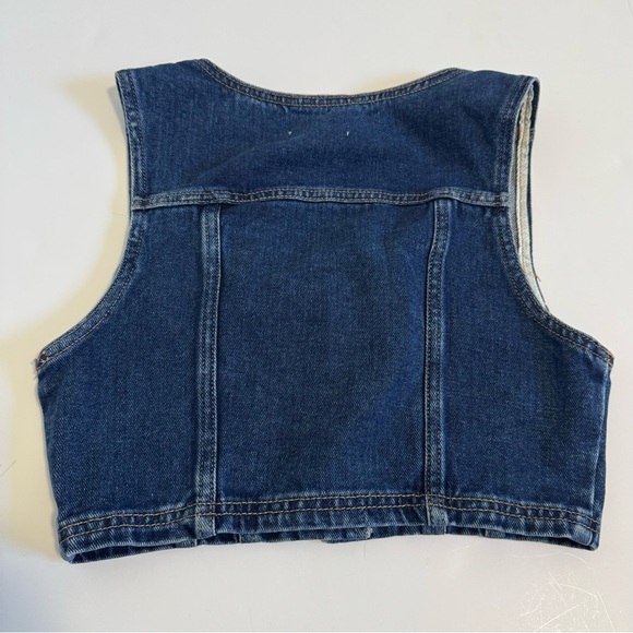 Pacsun Ultra Cropped Denim Vest XS - Picture 4 of 8